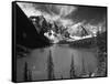Wenkchemna Peaks Reflected in Moraine Lake, Banff National Park, Alberta, Canada-Adam Jones-Framed Stretched Canvas