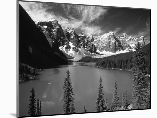 Wenkchemna Peaks Reflected in Moraine Lake, Banff National Park, Alberta, Canada-Adam Jones-Mounted Premium Photographic Print