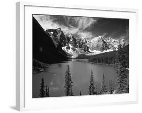 Wenkchemna Peaks Reflected in Moraine Lake, Banff National Park, Alberta, Canada-Adam Jones-Framed Photographic Print