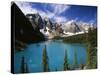 Wenkchemna Peaks Reflected in Moraine Lake, Banff National Park, Alberta, Canada-Adam Jones-Stretched Canvas