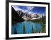 Wenkchemna Peaks Reflected in Moraine Lake, Banff National Park, Alberta, Canada-Adam Jones-Framed Premium Photographic Print