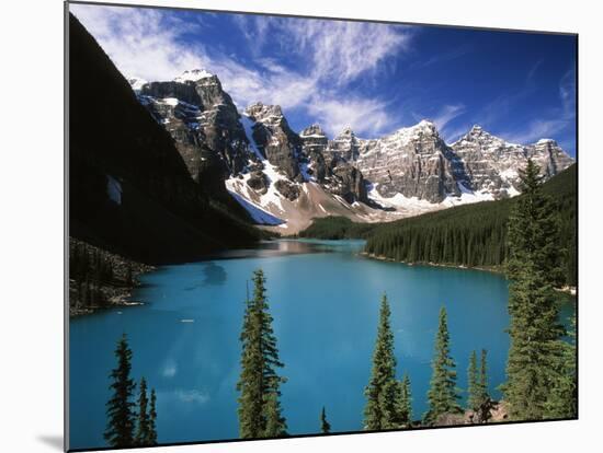 Wenkchemna Peaks Reflected in Moraine Lake, Banff National Park, Alberta, Canada-Adam Jones-Mounted Photographic Print