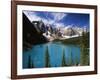 Wenkchemna Peaks Reflected in Moraine Lake, Banff National Park, Alberta, Canada-Adam Jones-Framed Photographic Print