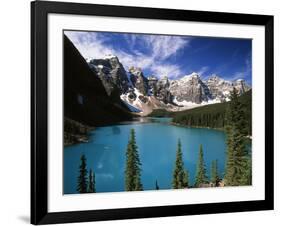 Wenkchemna Peaks Reflected in Moraine Lake, Banff National Park, Alberta, Canada-Adam Jones-Framed Photographic Print