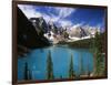 Wenkchemna Peaks Reflected in Moraine Lake, Banff National Park, Alberta, Canada-Adam Jones-Framed Photographic Print