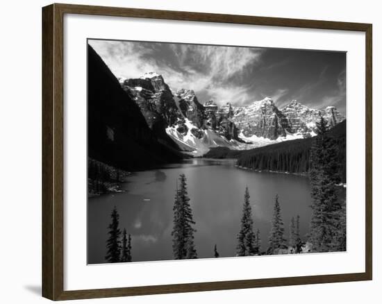 Wenkchemna Peaks Reflected in Moraine Lake, Banff National Park, Alberta, Canada-Adam Jones-Framed Photographic Print