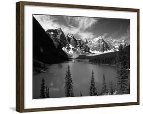 Wenkchemna Peaks Reflected in Moraine Lake, Banff National Park, Alberta, Canada-Adam Jones-Framed Photographic Print