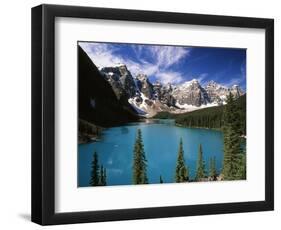 Wenkchemna Peaks Reflected in Moraine Lake, Banff National Park, Alberta, Canada-Adam Jones-Framed Photographic Print