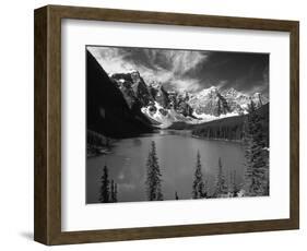 Wenkchemna Peaks Reflected in Moraine Lake, Banff National Park, Alberta, Canada-Adam Jones-Framed Photographic Print