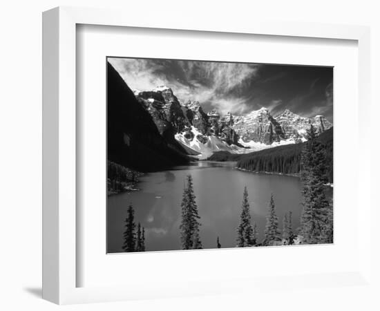 Wenkchemna Peaks Reflected in Moraine Lake, Banff National Park, Alberta, Canada-Adam Jones-Framed Photographic Print