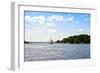 Wenonah Ii Steamship in a Lake, Lake Muskoka, Gravenhurst Bay, Ontario, Canada-null-Framed Photographic Print