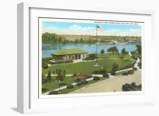 Wenonah Park, Bay City, Michigan-null-Framed Art Print