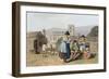 Wensleydale Knitters, from Costume of Yorkshire Engraved by Robert Havell-George Walker-Framed Giclee Print