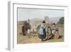 Wensleydale Knitters, from Costume of Yorkshire Engraved by Robert Havell-George Walker-Framed Giclee Print