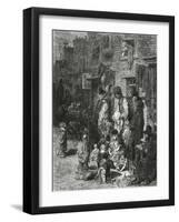 Wentworth Street, Whitechapel-Gustave Doré-Framed Giclee Print