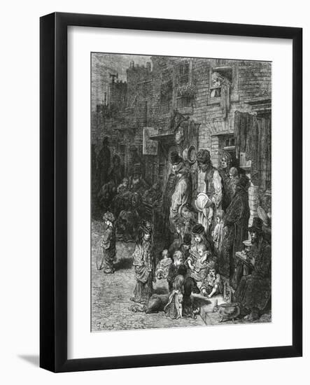 Wentworth Street, Whitechapel-Gustave Doré-Framed Giclee Print