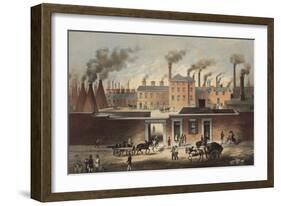 Wentworth Works, File and Steel Manufacturers and Exporters of Iron in Sheffield, England, Ca. 1860-null-Framed Premium Giclee Print