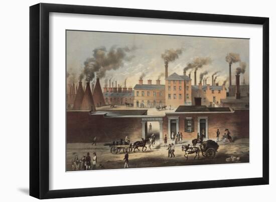 Wentworth Works, File and Steel Manufacturers and Exporters of Iron in Sheffield, England, Ca. 1860-null-Framed Art Print