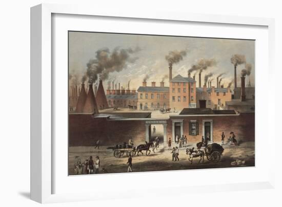 Wentworth Works, File and Steel Manufacturers and Exporters of Iron in Sheffield, England, Ca. 1860-null-Framed Art Print