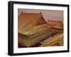 Wenwu Temple Rooftops with Sun Moon Lake in Background, Taiwan-Steve Satushek-Framed Photographic Print