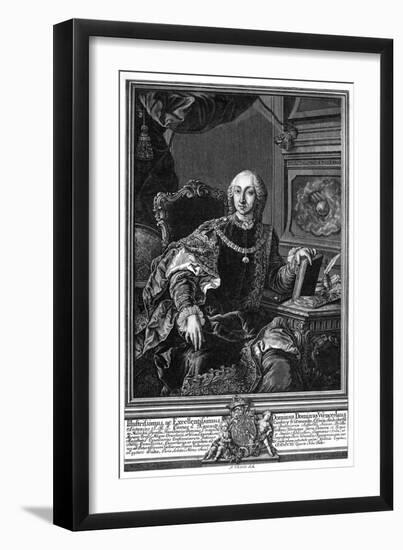 Wenzel Gurst Kaunitz-Martin van Meytens-Framed Art Print