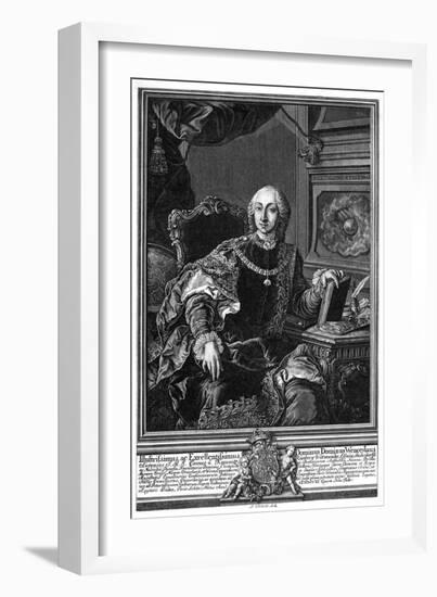 Wenzel Gurst Kaunitz-Martin van Meytens-Framed Art Print