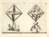 Illustration Of Sculpture. Geometric Designs Illustrating Euclidian Principles Of Geometry.-Wenzel Jamnitzer-Stretched Canvas