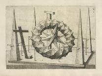 Illustration Of Sculpture. Geometric Designs Illustrating Euclidian Principles Of Geometry.-Wenzel Jamnitzer-Stretched Canvas
