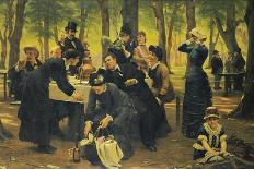 The Picnic, Dyrehaven, 1883-Wenzel Thornoe-Mounted Giclee Print