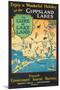 Werbeplakat des australischen Fremdenverkehrsbüros für die Gippsland-Seen-null-Mounted Giclee Print