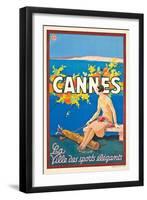 Werbeplakat für Cannes-Sem Georges Goursat-Framed Giclee Print