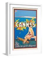 Werbeplakat für Cannes-Sem Georges Goursat-Framed Giclee Print