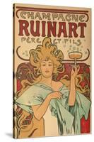 Werbeplakat Fuer "Champagne Ruinart" Paris, 1897-Alphonse Mucha-Stretched Canvas