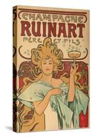 Werbeplakat Fuer "Champagne Ruinart" Paris, 1897-Alphonse Mucha-Stretched Canvas