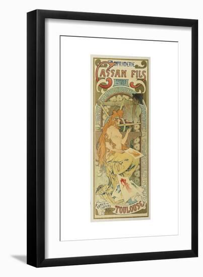 Werbeplakat Fuer Das Druckhaus "Cassan Fils", 1897-Henri de Toulouse-Lautrec-Framed Giclee Print