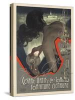 Werbeplakat für den italienischen Leuchtmittelhersteller 'Cesare Urtis &amp; Co.' 1889-Adolf Hohenstein-Stretched Canvas