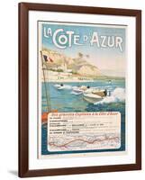Werbeplakat für die Côte d?Azur. 1912-null-Framed Giclee Print