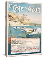 Werbeplakat für die Côte d?Azur. 1912-null-Stretched Canvas