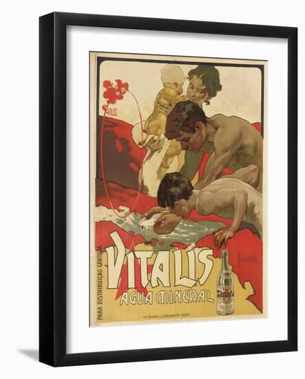 Werbung für das Mineralwasser 'Vitalis'. 1895-Adolf Hohenstein-Framed Giclee Print