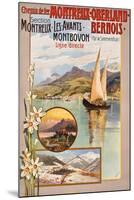 Werbung für die Bahnstrecke Montreux?Lenk im Simmental. Ca. 1910-Anton Reckziegel-Mounted Giclee Print