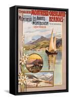 Werbung für die Bahnstrecke Montreux?Lenk im Simmental. Ca. 1910-Anton Reckziegel-Framed Stretched Canvas