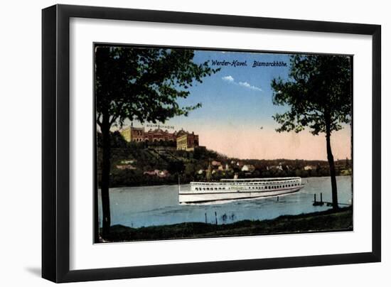 Werder Havel, Dampfer Friedrich I, Bismarckhöhe-null-Framed Giclee Print