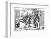 Werewolf Attacks a Man at the Entrance to a House-null-Framed Photographic Print