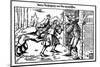 Werewolf Attacks a Man at the Entrance to a House-null-Mounted Photographic Print