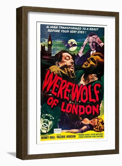 Werewolf of London, Warner Oland, Henry Hull, 1935-null-Framed Art Print