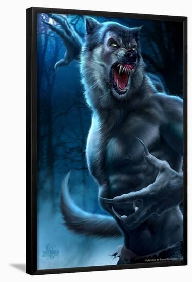 Werewolf-Tom Wood-Framed Poster