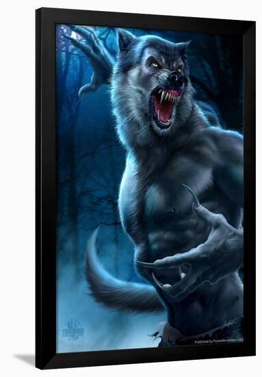 Werewolf-Tom Wood-Framed Poster