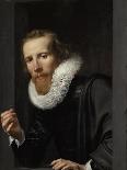 Portrait of a Goldsmith, Probably Bartholomeus Jansz Van Assendelft-Werner van den Valckert-Framed Stretched Canvas