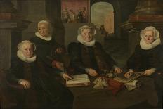 Four Regents and the 'House Father' of the Amsterdam Lepers' Asylum-Werner van den Valckert-Art Print