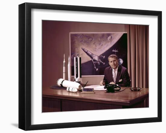 Wernher Von Braun, 1960s-null-Framed Photo